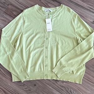 MARKS & SPENCER Everyday Cardigan - Onyx Green - UK 18/ US 14 - NEW with Tags